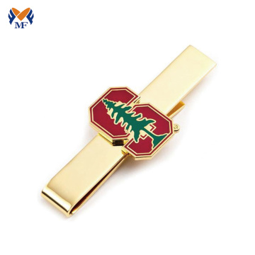 School logo tie clip with gift box