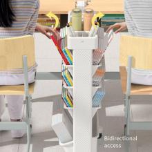 Best Selling Kids Desk Organizer: 5-Tier Multifunctional Stationery Book Storage Bookshelf on Wheels