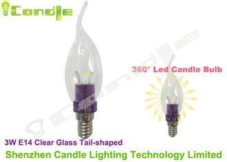 3w Viewing Angle 360 Led Bulb Candle E14 Smd2835 Clear Glas