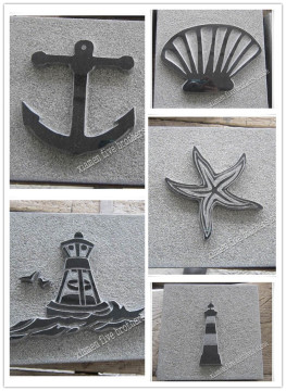 Shanxi Black Architectural Stone Shadow Carving Paving Stone