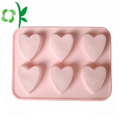 Silikonowe narzędzia do pieczenia Heart 6Cavity Shape Chocolate Moulds