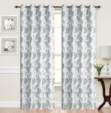 All Polyester Large Jacquard Shade Curtains