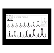 Free Sample Triple Strength BKK 6066-3X Treble Fish Hooks for Wholesale