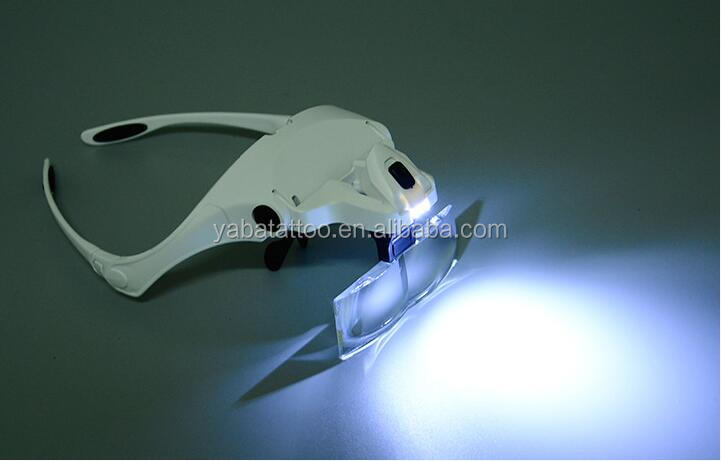 Tattoo Headband Led Light Lamp with Magnifying Glass