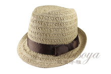 Crochet straw hat 2015 Handmade lady hat beach party hat