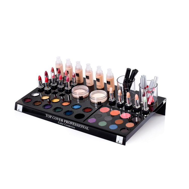 High-end cosmetics display rack in brand store shopping mall makeup rack stand skincare advertising board