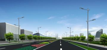 Lighting Mast with 2m Arm Bracket