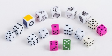 Customized Plastic Dice Game Set