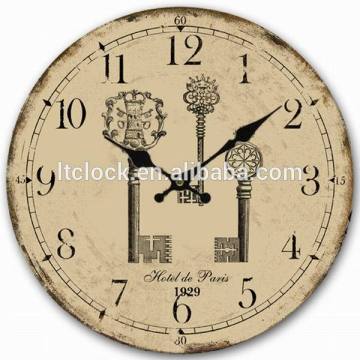 MDF decorative wall clocks with rustic design