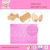 CQ-3D Rose petals & Borders silicone cake lace mat cake icing lace mold