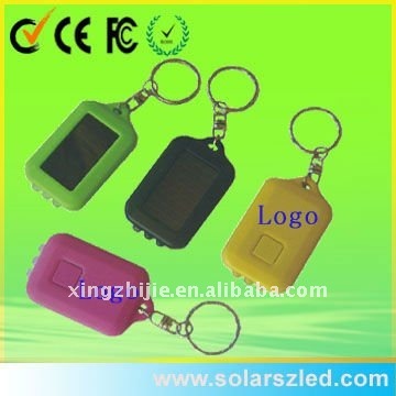 solar led key ring, solar keychain, manufacturer from China