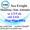 Shantou Ocean Freight Logistics Agent to San Antonio