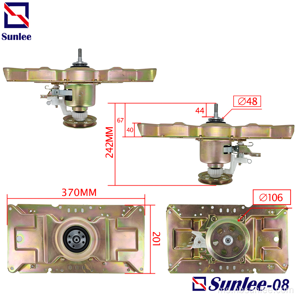 Mesin basuh automatik sepenuhnya Clutch Single ratchet