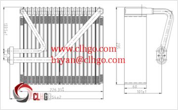 coil evaporator/car ac cooling coil For CHEVROLET AVEO