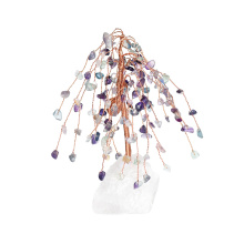 Raw Fluorite Raw Stone Copper Tree Fluorite Base Ornament