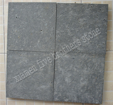 Flooring Flamed Brushed Dark Grey Basalt