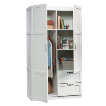 Modern White Bedroom Furniture Wood Wardrobe Closet