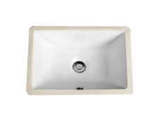 Rectangular Ceramic Undermount Bathroom Sink Basin