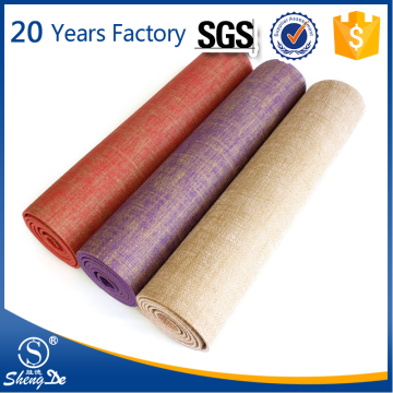 Custom wholesale eco jute yoga mats eco friendly