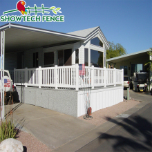Waterproof White Picket Vinyl Fence: Easily Assembled