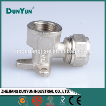 Lowest price brass wall-plated female elbow