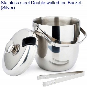 Double Wall Steel Cooler Ice Bucket