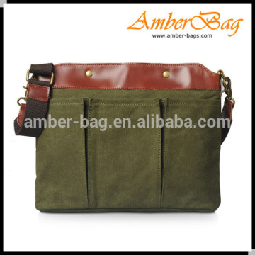 China Factory Vintage canvas pad bag, shoulder bag,laptop bag AB1601