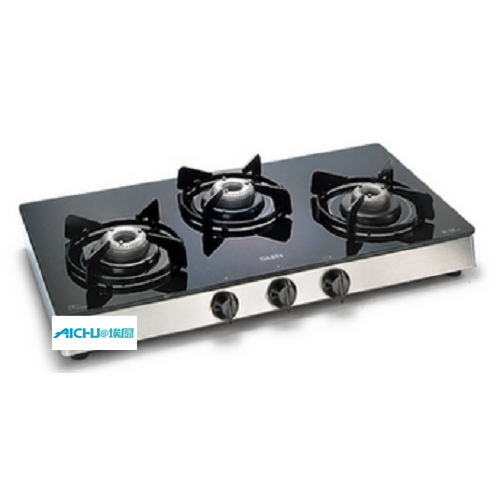 Toughened Glass Top Gas Stove 3 Burners