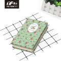 Aangepaste bloemenstijl metalen cover notebook hardcover dagboek