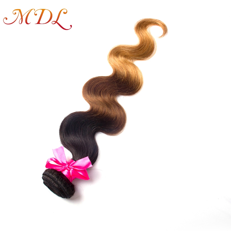 wholesale cheap human hair 1b 4 27 ombre color body wave 3 tone ombre hair extensions indian hair