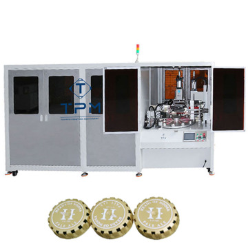 Computerized Pneumatic Digital Hot Foil Stamping Machine for 2-Color Bottle Caps