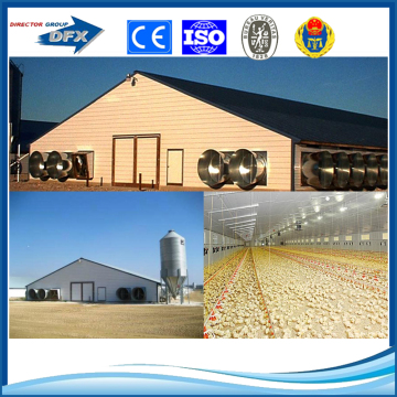 anti-corrosion q235 steel structure build prefab chicken farm and chicken shed