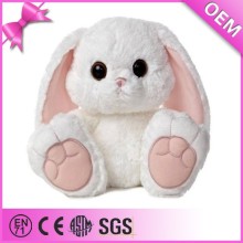 OEM Wholesale cute white fluffy bunny mini plush bunny soft toy