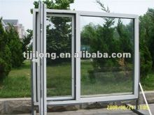 1 leave aluminum single opening window and other is fixed
