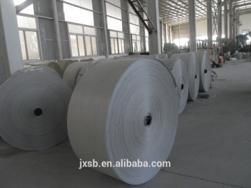 White woven bag rolls / fabric roll / PP woven tubular fabric for woven bag