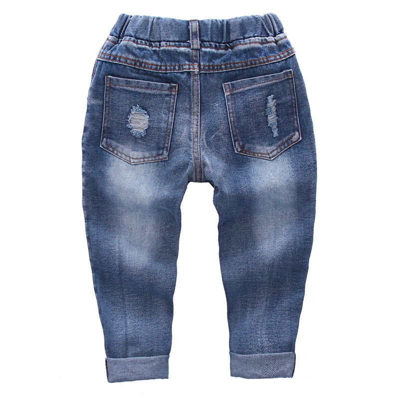 Hot Selling Kids Boy Trousers Denim Jeans with holes For Age2-8 Years