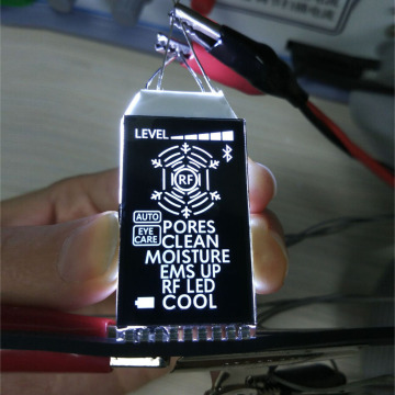 Black Backlit Pin Connector LCD Panel with Segmented Display