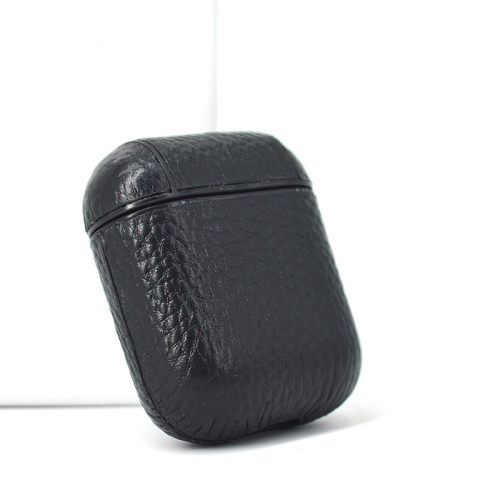 pebble leather for airpord withmetal keyring