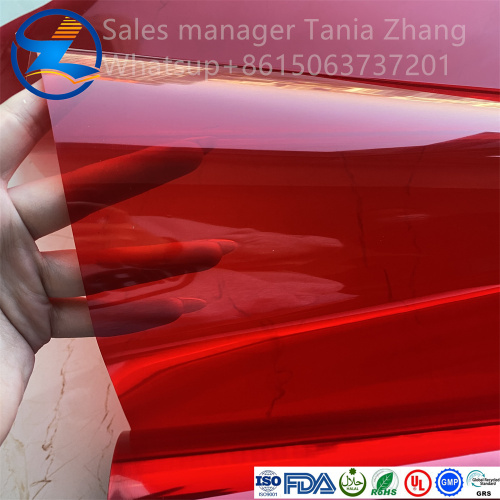 High quality customizable translucent PVC film