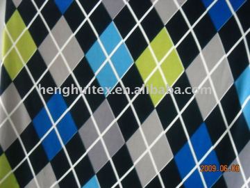 100% polyester Argyle polar Fleece Fabric