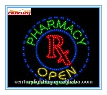 pharmacy open animated led sign