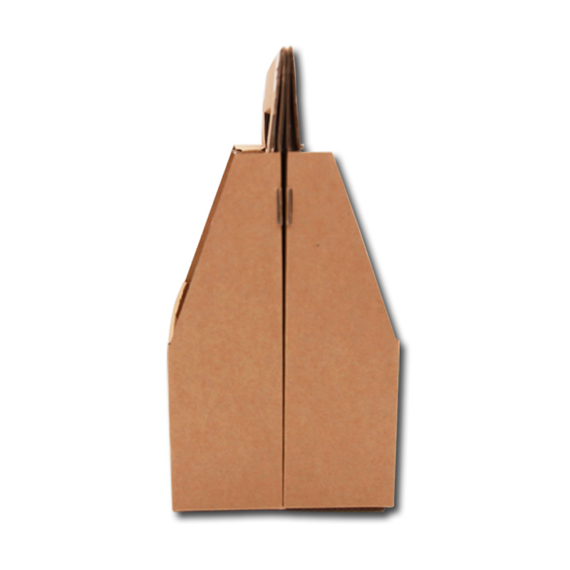 Brown packing handle boxes