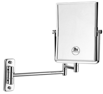 Brass magnifying mirror, square make up mirror mr8021