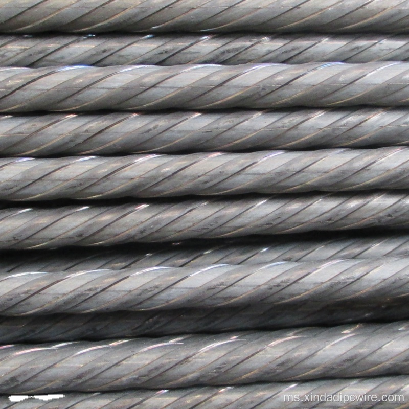 7mm PC Steel Strand Wire Rod Untuk Prestressing