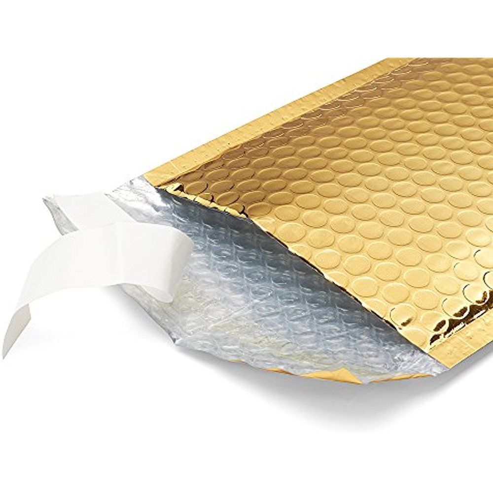Wholesale Custom Metallic Rose Gold Bubble Mailer Bag