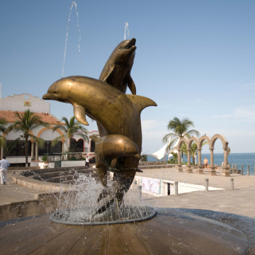 bronze casting foundry metal craft sculpture dolphin outdoor