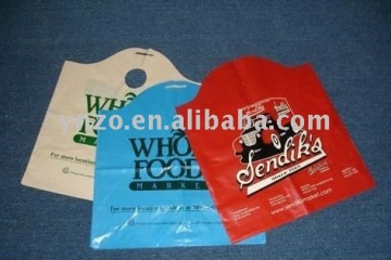 Wave Top Punched Out Handle Plastic Bag