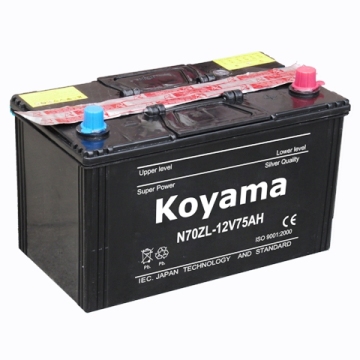 JIS Dry Charge Automotive Battery -12V70AH