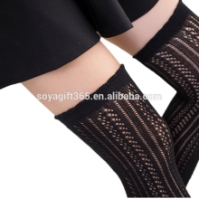 Women Girl Over Knee High Socks Thigh High Stocking Cotton Hollow Out Socks