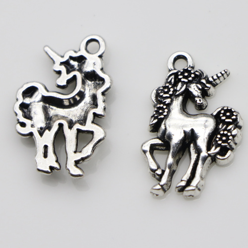 Koń kreskówkowy Charms Animal Unicorn DIY wisiorki breloczek Ornament ręcznie robiona biżuteria